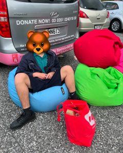 BEANBAGS AND VAN